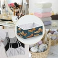 thumbnail image 4 of Foldable Fabric Storage Bin Home Cubes Clothing Organizer Bins Large Collapsible Box Basket for Home Organizer Teal and Orange Butterflies, 4 of 7