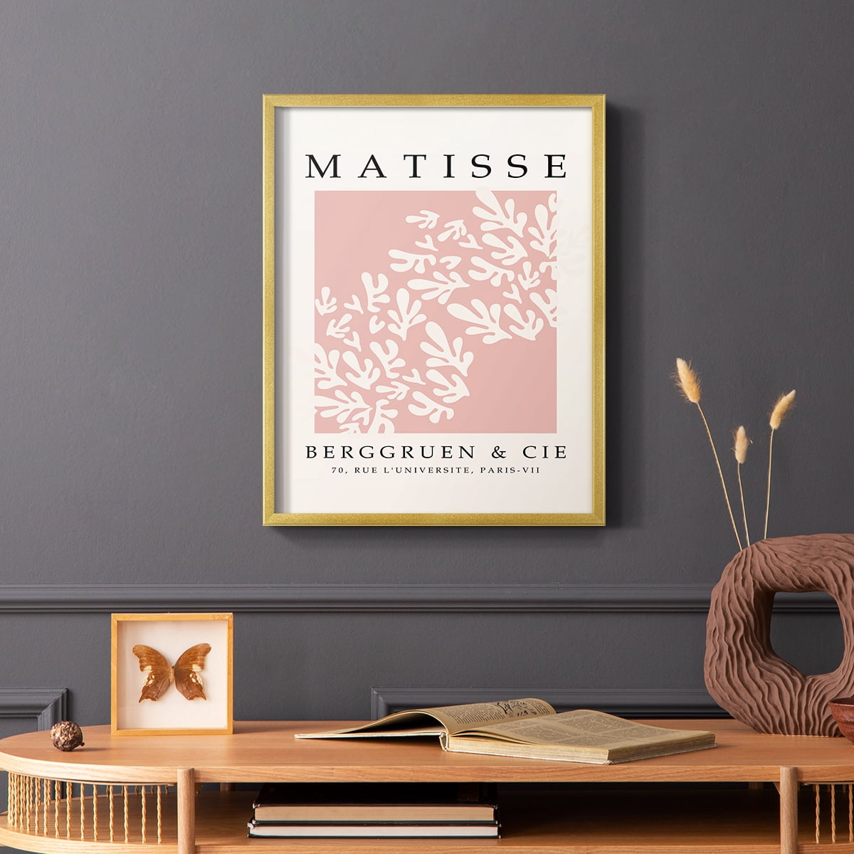 Matisse CXXIX Framed Print in Gold Solid Wood 22 x 28 Framed Print