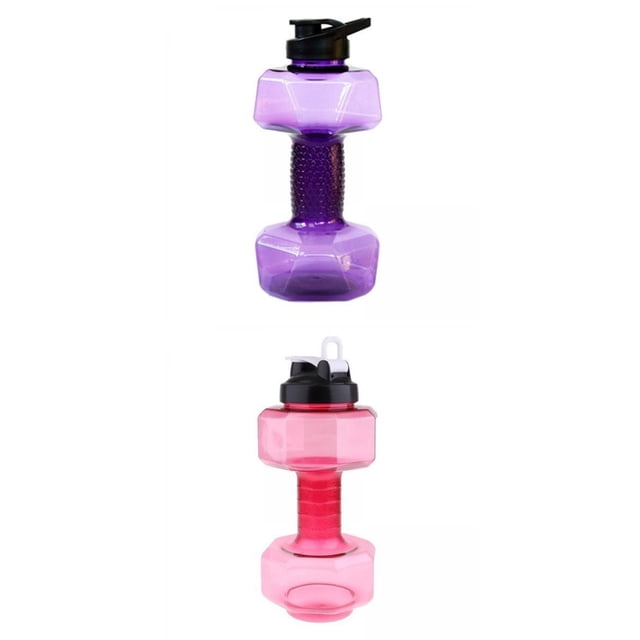 Botella con mancuernas de fitness de 2 piezas para bebidas Agua fuerte 1500ml + 2600ml