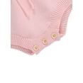 thumbnail image 2 of Caoirhny Baby Girls Casual Jumpsuit, Fly Sleeve Solid Color Romper, Sleeveless Knitted One-piece Clothes, 2 of 7