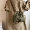 thumbnail image 6 of Hsqqdc Soft Suede Drawstring Bucket Crossbody Bag for Women, Casual Shoulder Handbag Purse, 6 of 7