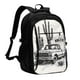 thumbnail image 1 of Disketp Vintage Cactus Pickup Mochila de Viaje Estampada para Laptop con Puerto de Carga USB, Mochila Impermeable para Computadora – Regalo para Hombres y Mujeres, 1 of 7