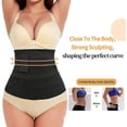 thumbnail image 3 of Cinturón de envoltura de barriga adelgazante para mujer, cinta de entrenamiento de cintura de envoltura invisible, cinturón de soporte lumbar envuelto, espalda cómoda ajustable B Adepaton SM-130, 3 of 7