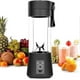 thumbnail image 4 of Portable Blender Mini Blenders Smoothies Shakes Juicer Cup Usb Rechargeable Six Blades In 3d For Superb Mixing 400ml(black), 4 of 5