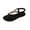Black, variant on Black Flats Sandals For Womens Fish Mouth Toe Summer Flip Flops Casual For Beach Outings And Relaxed Summer Style With Comfortable Wear Size 43