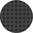 thumbnail image 1 of Ahgly Company Machine Washable Indoor Round Transitional Carbon Gray Area Rugs, 6' Round, 1 of 7