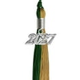thumbnail image 4 of Hunter Green/Antique Gold Graduation Tassel with Silver Date Drop, 4 of 4