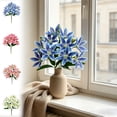 thumbnail image 1 of Ramo de lirios artificiales decorativo floral falso - Pétalos de vena realistas, tallo helicoidal ajustable, asa de cinta - Ramos de boda, centros de mesa, accesorios fotográficos, 1 of 6
