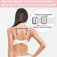 thumbnail image 7 of Unique Bargains 3Pairs Clear Bra Strap Stainless Steel Hook Shoulder Strap ABS 18mm 12mm, 7 of 7