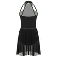 thumbnail image 4 of Eandarui Lyrical Dance Dress for Girls Figure Skating Outfit Jazz Latin Dance Performance Costume Black 8, 4 of 6