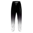 thumbnail image 5 of Sweatsuits for Men Set 2 Piece Letter Graphic Hoodie Sweatshirt and Joggers Sweatpants Sets Casual Streetwear Pullover Suit with Pocket Black L, 5 of 5