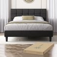 thumbnail image 2 of Base de Cama con Cabecera Matrimonial Zinus Leo Tapizada Color Gris. Fácil Armado, para Todas las Edades., 2 of 6