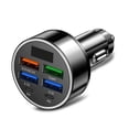 thumbnail image 2 of Fast Car Charger: 4 USB + 2 Type C Ports, 100W, Smart Display, Fast Charging, Universal Compatibility, Safe for Devices, 2 of 8