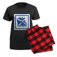 thumbnail image 5 of CafePress - SALTIRE Pajamas - Women's Short Sleeve Print T-Shirt and Pants Dark Cotton Pajama Set, 5 of 7