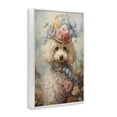 thumbnail image 3 of Stupell Industries Labradoodle Victorian Era Pet White Framed Giclee Art design by Wumples, 24 x 16, 3 of 8
