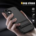 thumbnail image 4 of Dteck Kickstand Military Grade Cover for Samsung Galaxy S24 Plus 5G Phone Case Rugged Heavy Duty Shockproof Anti-Drop Durable PC Hybride Silcone Bumper Shell, Black, 4 of 7