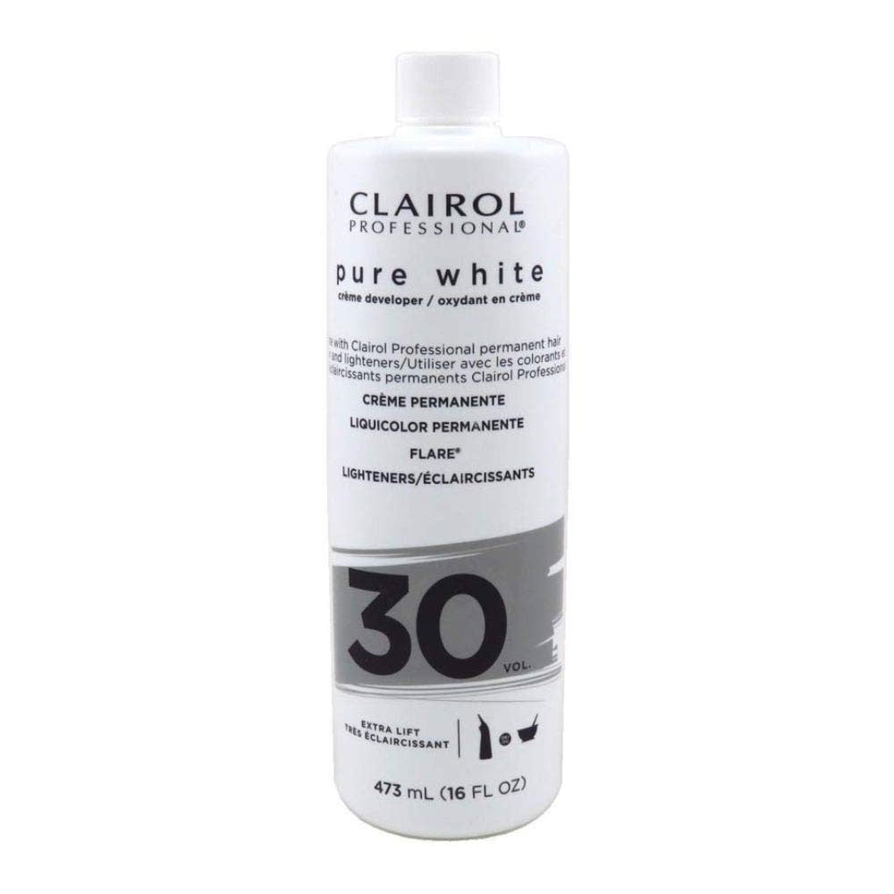 Clairol Professional Pure White 30 Volume Creme Developer, 16 fl oz