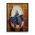 thumbnail image 2 of The Stupell Home Decor Pigeon Smoking on the Toilet Reading Funny Framed Texturized Art Design By Lucia Heffernan, 2 of 8