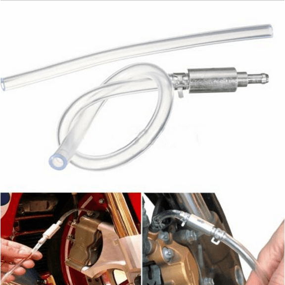 Douhoow Motorcycle Car Clutch Brake Bleeder Kit Hose with One Way Valve Tube Bleeding Tool Kit