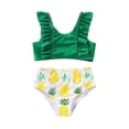 thumbnail image 3 of FUZHIQ Girls Two Pieces Swimsuits Cute Ruffle Bikini Set Hawaiian Beach Sport Bathing Suit Set Pool Swimwear,2-3 Years, 3 of 6