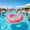 A, variant on Orangide Inflatable Donut Swim Float, Thick Water Tube for Pool Lakes Beach, Fits Teens Adults Kids, Summer Water Floating Gear for Outdoor Fun