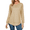 Khaki, variant on Fantaslook Womens Fall Tops Long Sleeve Shirts Casual Tunic Top Basic T Shirts Tees