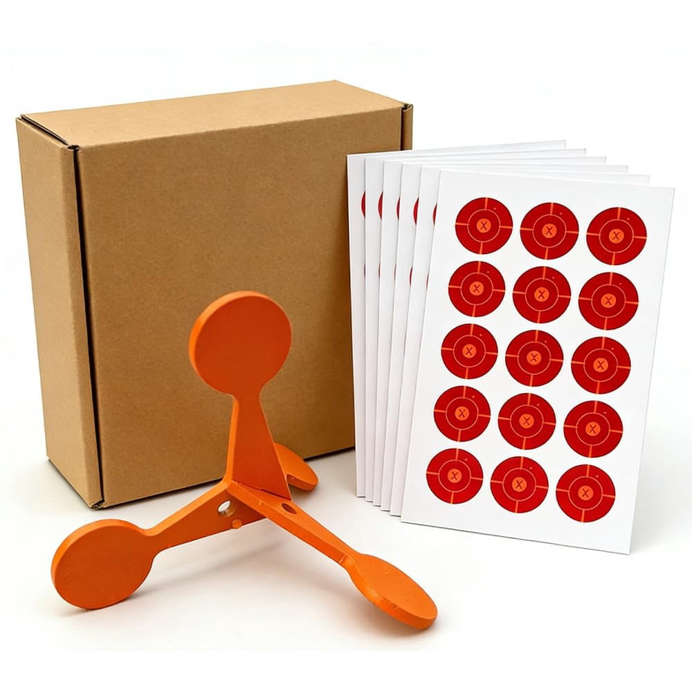 Spinning Shooting Target Thickened Flip Rolle, 10 Sheets of Splash Target Paper, Indoor/Outdoor Small Flip Roller Shooting Targets for Airsoft, Pellet Guns, Recreational Shooters