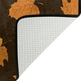 thumbnail image 5 of SKYSONIC 36x24in Forest Mushrooms Autumn Area Rug, Orange Maple Leaf Non-Slip Floor Carpet for Indoor Living Dining Room Bedroom, 5 of 7