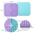 thumbnail image 4 of LUKITO Licking Mat for Dogs & Cats 2 Pack with Suction Cups, Dog Peanut Butter Lick Pads for Boredom Reducer, Perfect for Bathing Grooming, 4 of 7