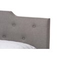 thumbnail image 5 of Baxton Studio Brunswick Light Grey Fabric Upholstered Full Size Bed, 5 of 7