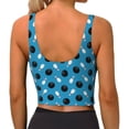 thumbnail image 3 of Lsque Bowling Balls Printed Women'S Sports Bra, Compression, Moisture Wicking, High-Impact Sports Bra For Women,Supportive sports bra-X-Large, 3 of 9