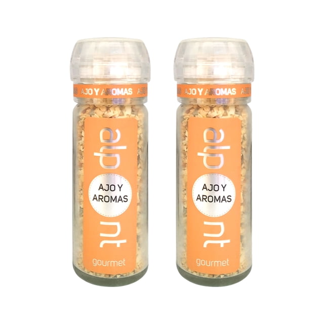 ALPONT GOURMET Molinillo Ajo Y Aromas 70g 2 Piezas