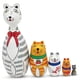thumbnail image 1 of unids/set muñecas rusas de madera gatos lindos pintados coloridos muñecas anidadas de madera hechas a mano para niños regalo de cumpleaños y Navidad, 1 of 7