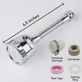 thumbnail image 5 of 2Pcs Kitchen Sink Faucet Sprayer Attachment 360° Rotatable Extender Tap Faucet Nozzle Head Water Shower Filter Anti-Splash Kitchen Accessories, 5 of 7