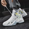 thumbnail image 7 of Kids Basketball Shoes High Top Youth Fashion Sneakers Girls Casual Sports Basketball Shoes Breathable Comfortable Boys Sneakers for Big Kids, 7 of 7