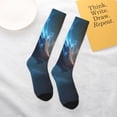 thumbnail image 4 of Daiia Sports Socks Red And Blue Fire Dragon E Printed Novelty Crew Socks for Men Women Knee High Socks Cotton Socks Soft & Breathable Support Unisex Socks, 4 of 9
