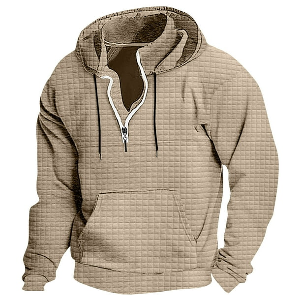 pstuiky camisas de hombre de manga larga, Sudadera con capucha de manga larga lisa y estilo casual para hombre camisetas de hombre xl