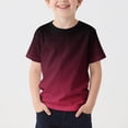 thumbnail image 2 of VOAVEKE Shirts Chemises Garçons, Chemises pour Garçons, T - Graphiques Athlétiques Unis à Manches Courtes d'Été pour Garçons Rouge 5-6 Ans, 2 of 4