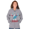 thumbnail image 4 of Hefty Smurf American Muscle USA Unisex Plus Size Zip Hoodie Brisco Brands 3X, 4 of 5