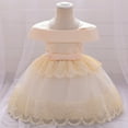 thumbnail image 5 of Summer Saving! Yievot Kids Girls Tulle Dress Pageant Gown Birthday Party Princess Wedding Dress Newborn Baby Girl Dresses 0-18 Months 2024 Summer Girls Dresses Clothes on Clearance, 5 of 7