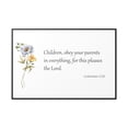 thumbnail image 2 of Scripture Sign, Bible Verse Sign, Children Obey Your Parents, 2 of 5