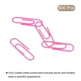 thumbnail image 3 of Unique Bargains Paper Clips 1.1 Inch Vinyl Coated with Box for Office Home Pink Count 600, 3 of 6