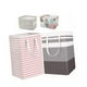 thumbnail image 2 of Bolsa de almacenamiento de tela, 4 Uds., 2 asas largas, fácil agarre, revestimiento impermeable, cesta de lavandería plegable para dormitorio y baño, 2 of 8