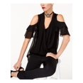 thumbnail image 3 of Kobi Womens Wrap-Front Jumpsuit, Black, Medium, 3 of 3