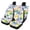 Hand-Drawn Colorful Palm Tree Pattern, variant on Uourmeti Tropical Pineapple & Hibiscus Floral Pattern Car Seat Cover Full Set Durable Car Seat Covers, Comfortable Compatible with Cars Truck