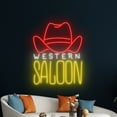 thumbnail image 5 of Handmadetneonsign Western Saloon Neon Sign, Cowboy Hat Wall Art Decor, Western Bar Club Wall Decor, 5 of 5