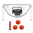 thumbnail image 3 of S SERENABLE Basketball Hoop for Trampoline Goal Game Sturdy for Dunking Basketball Stand white, 3 of 8