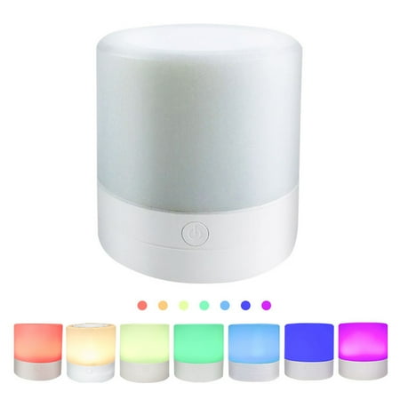 

Night Light LED Lamp Colorful Touch Sensor Bedside Lamp for Bedroom Living Room Rechargeable