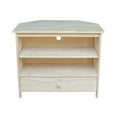 thumbnail image 6 of International Concepts Solid Wood Unfinished Mission Corner TV Stand, 6 of 17