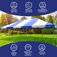 thumbnail image 6 of Party Tents Direct West Coast Frame Canopy Tent, Heavy Duty Steel, 20'x40' Blue, 6 of 8